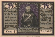 Notgeld Stadt Stolp,  3 Motive