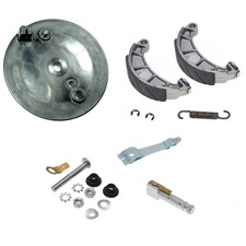 Bremsschild hinten komplett