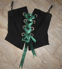 Corsage Trachten Landhausmode ausgefallenes Design Gr. 38 schwarz