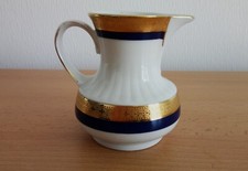 Milch-Sahnekännchen WINTERLING Marktleuthen, Bavaria Kobalt- und Ätzgold-Dekor