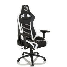 hjh OFFICE Gaming Bürostuhl GAMEBREAKER SX 04 Stoff Kunstleder schwarz weiß215