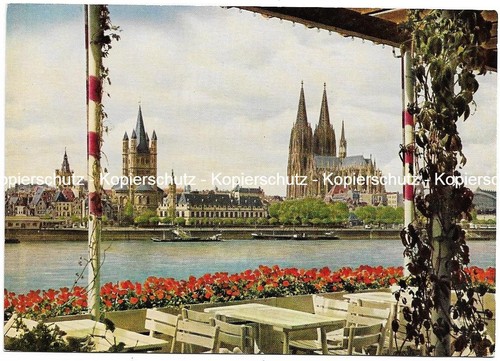 Postkarte köln blick - -,