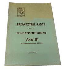 Ersatzteilliste fuer das zuendapp-Motorrad 175 S ab FG-Nr: 905001 Aprilma0809590