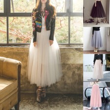 Fraue Maxirock Tutu Tüllrock