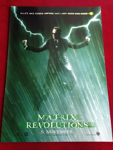 Matrix revolutions kinoplakat - matrix,