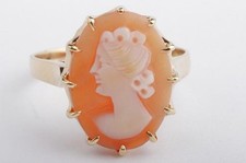 Gemmen Ring 585 14K Gelb Gold Gr 56,5 Top! -