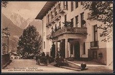 Berchtesgaden, Grandhotel mit Pferdewagen, Ansichtskarte 
