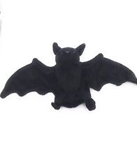 Plüschtier Kuscheltier Stoff Tier Fledermaus tiefschwarz Magnet 19 cm