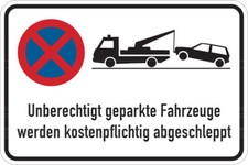 Parkverbotsschild Unberecht