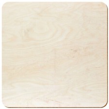 Holz Quadrat aus Birke natur