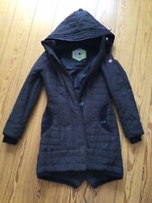 Khujo Wintermantel Mantel Parka Cayus schwarz / anthrazit  Größe M