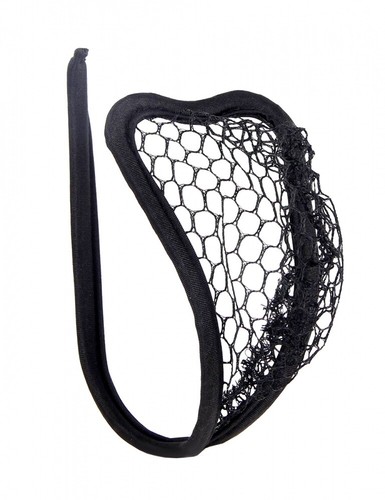 Herren string netz - c-string, schwarz