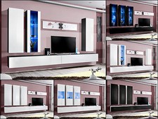 Anbauwand wohnwand wohnzimmer - wohnwand,