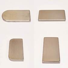 Abdeckung  Abdeckkappe Glastürband Edelstahl / Edelstahlfarben / INOX / V2A