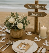 36 Stk Holzanker Weiss