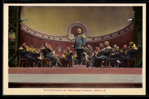 Ansichtskarte halle d - halle, a.d