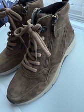 Gabor Rollingsoft Stiefellette   Braun Veloursleder Größe 6