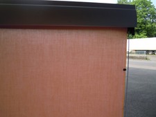 VELUX RFL Sonnenschutz Sichtschutz Rollo B:40cm Orange/Silber f.Holz Dachfenster