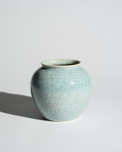 Crackle glaze art pottery - crackle, vase
