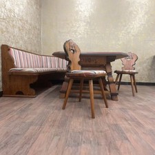 Voglauer Essgruppe mit Eckbank Braun Antik Anno 1700 Esszimmer Landhaus Rustikal