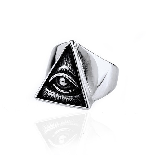 Edelstahl ring alles sehendes - ring,