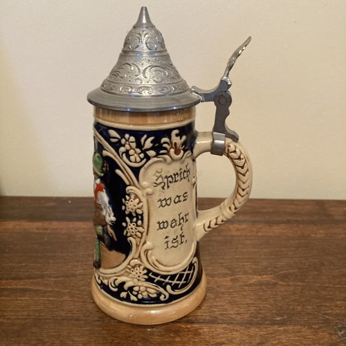 Vintage bierkrug deckelkrug - vintage,
