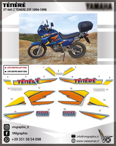 Aufkleber xtz 660 tenere - xtz,