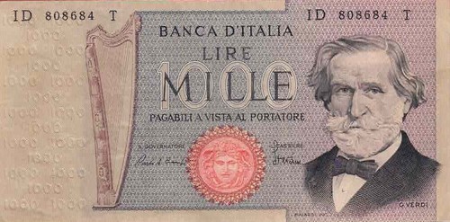 Banknote italien 1000 lire - 1000,