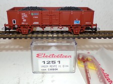 Electrotren 1251 off. Güterwagen Kohle-Ladung  RENFE OVP Spur HO