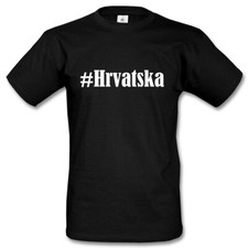 T-Shirt #Hrvatska Hashtag