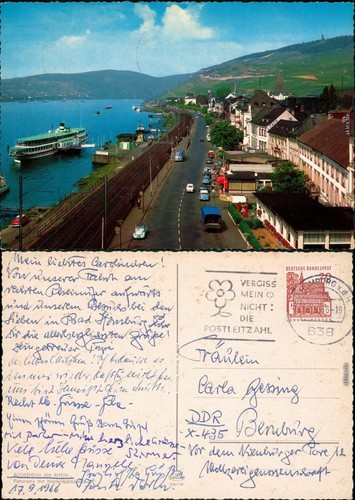 Ansichtskarte rüdesheim - ansichtskarte,