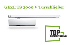 GEZE TS 3000 V Türschließer mit Gleitschiene bis 1100 mm Farbe silber weiß braun