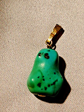 Art Deco Türkis Anhänger mit 14K 585 Gold  Friedrich Binder zu Mönsheim FBM