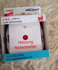 Düwi AquaKombi Heizungs Notschalter weiß Mit Glimmlampe 