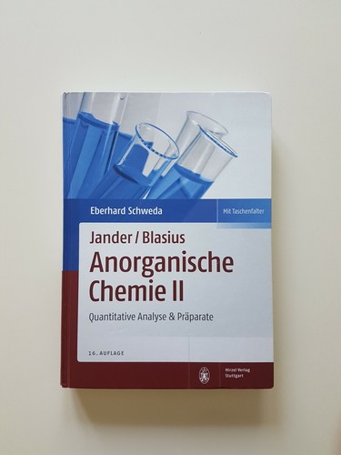 Jander blasius anorganische - jander/blasius,