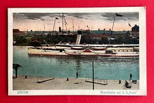 AK STETTIN in Pommern 1927 Blaichholm mit Dampfer S. S. Freia   ( 141331