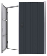 Doppel Flügel Tor 3000 x 3000 mm aus Polen, optional einflügelig, Schwarz