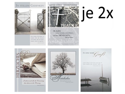 Trauerkarten - 10,