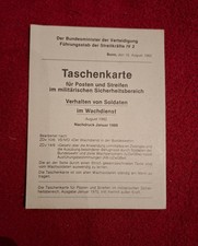 Bundeswehr Taschenkarte