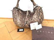 CELINE Bittersweet Large Hobo Bag natural Python beige braun TOP ZUSTAND NP 2450