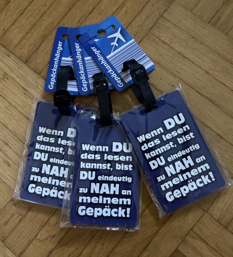 3er set gepäckanhänger - 3er,