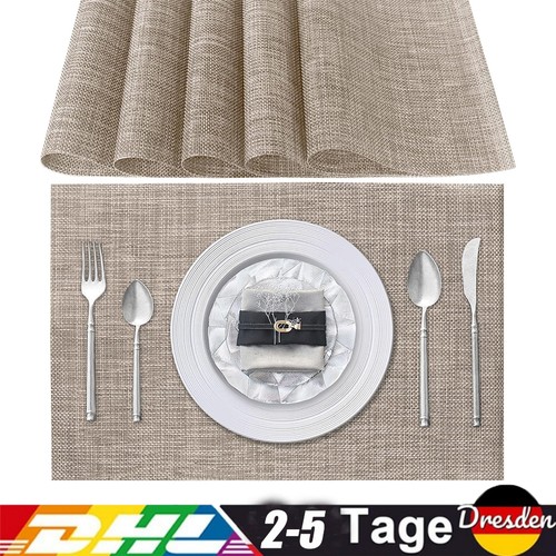 Tischsets abwaschbar 6er set - tischsets,