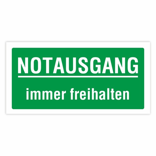 Sicherheitszeichen notausgang - sicherheitszeichen, 'notausgang