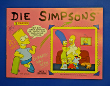 Panini Die Simpsons 1991-Sammelalbum komplett mit allen Stickern +Bestellschein