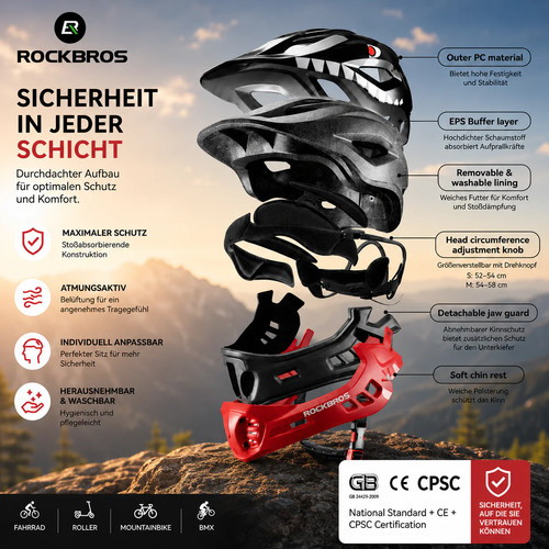 Rockbros kinderhelm fahrrad - |, fahrrad-