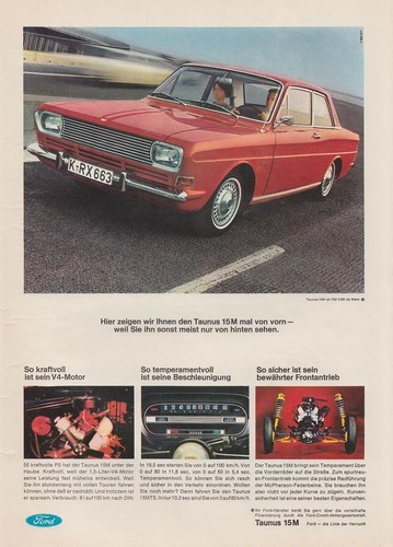 Ford taunus 15m reklame - taunus,
