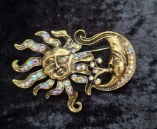 Sonne & Mond Brosche