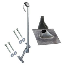 Satelliten Dachsparrenhalter 120cm Dach Mast Sparrenhalter Blei Dachmontage Set