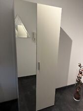 Schuhschrank weiß mit Spiegel 1,80/70/40, Kommode 85/40 