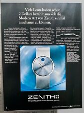 Movado Zenith Kollektion Original Vintage Werbung 1974 Reklame advert